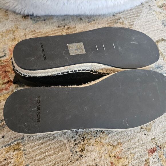 Michael Kors Owen Pebbled Leather Espadrilles sz 10.5. Never worn - Picture 2 of 6